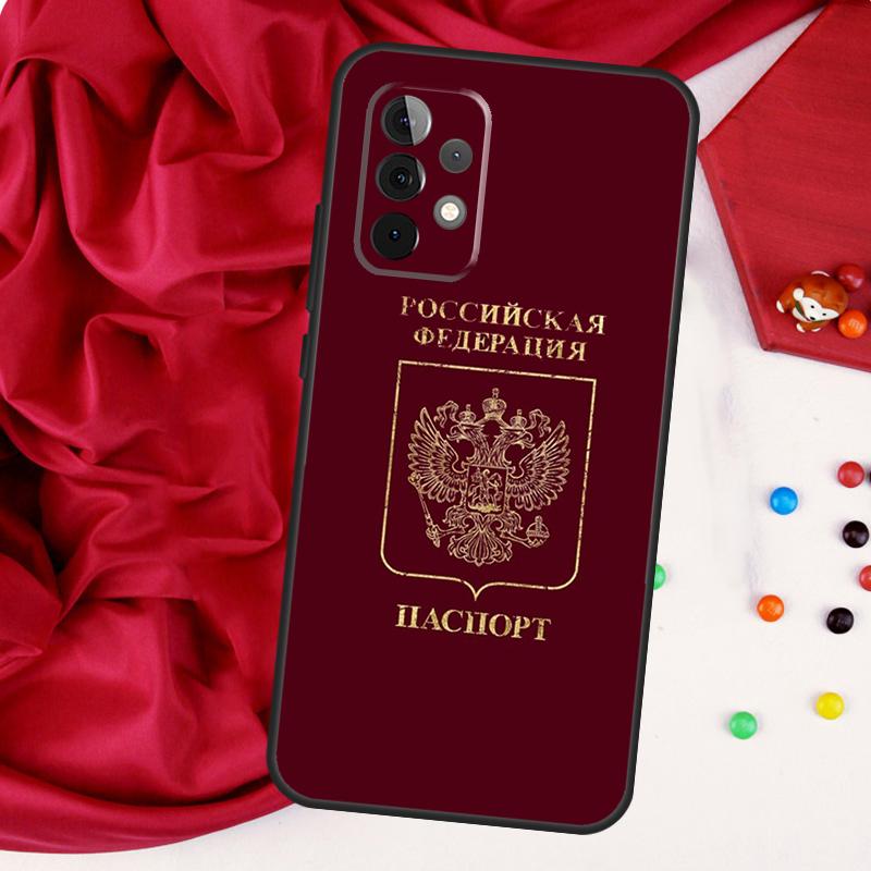 Russia Coat Of Arms Eagle Flag Case For Samsung Galaxy A54 A34 A14 A52 A72 A13 A33 A53 A73 A51 A71 A12 A22 A32 Cover