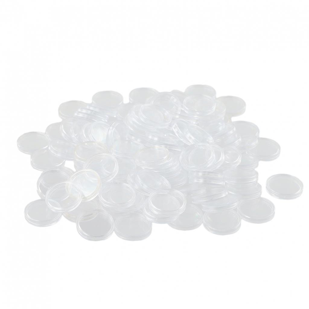 Коробки для хранения монет, защитные чехлы, коллекция, прозрачные, 100 шт.