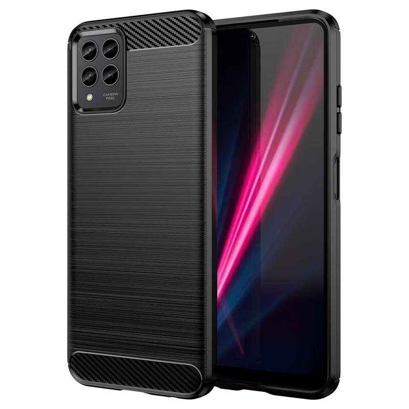 Для T-Mobile REVVL 6X Pro 5G Чехол для T-Mobile REVVL 6X 6 Pro Силиконовый чехол из углеродного волокна Для T-Mobile REVVL 6X Pro 5G Чехол
