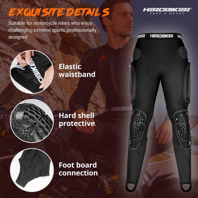 Motorcycle Armor Pants Anti Fall And Anti-collision Off-road Motorcycle Riding Pants Men Women Extreme Sports Protective Pants