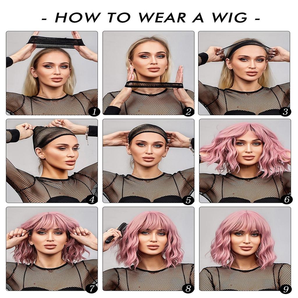 Light Gray Blonde Shoulder Straight Wig for Women - Asian Babe Curtain Bangs, Heat Style Trim Ready, High Quality Machine Made Full Cap Wig