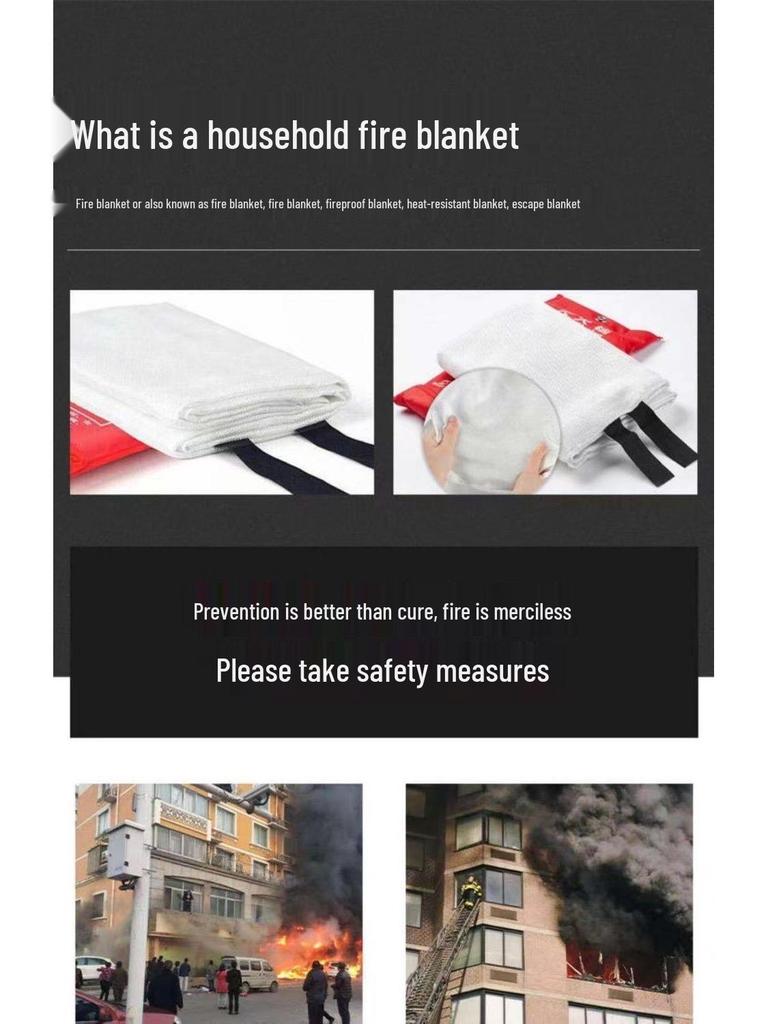 Commercial Kitchen Fire Blanket - Fire Safety & Escape Tool