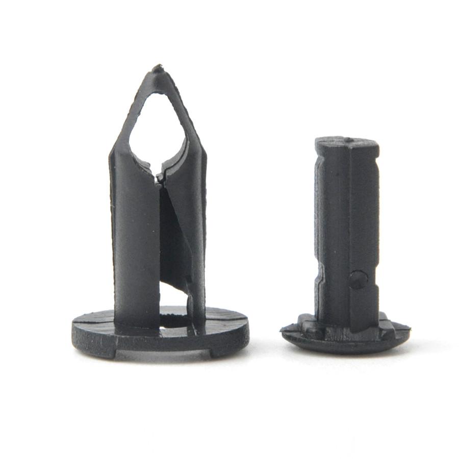 100x Plastic Fasteners 8mm Push Pin Rivet ATV Fairing Body Fender Retainer Clips