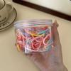 1PC Drum Bulk Disposable Rubber Band Children's Rubber Band Children's Braided Disposable Transparent Color Rubber Band Hair Band