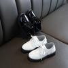 Kids New Boys Leather Wedding Dress Shoes for Girls Children Baby Black School Performance Formal Flat Loafer Shoes B501