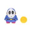 Super Mario 4-inch Action Figure Blue Shy Guy with Coin