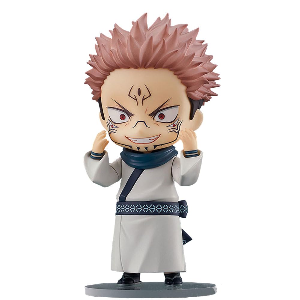 Фигурка дзюдзюцу кайсэн двухсторонняя сукуна из ПВХ Q-версия фигурка мультяшный игровой персонаж модель статуэтка фигурка игрушка праздничный подарок креативный сувенир