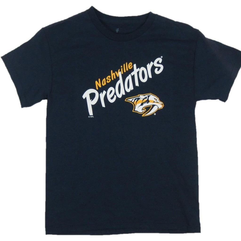 Новый с биркой Мягкая как виноград Футболка для подростка NHL Nashville Predators Размер M с дефектом