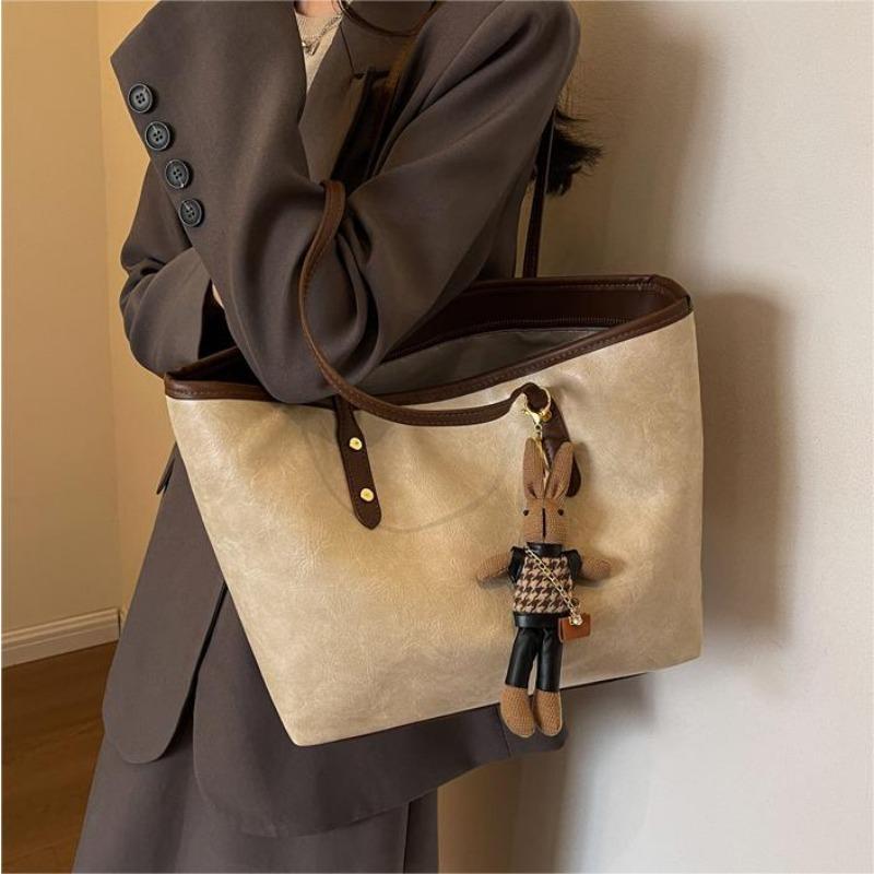 Простая повседневная сумка большой вместимости, женская универсальная сумка высокого класса через плечо, сумка-тоут для поездок на работу