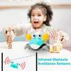 Flat Ground Escape Dancing Crab Toy Light&Music Crab Interactive Toy  Children's Toy