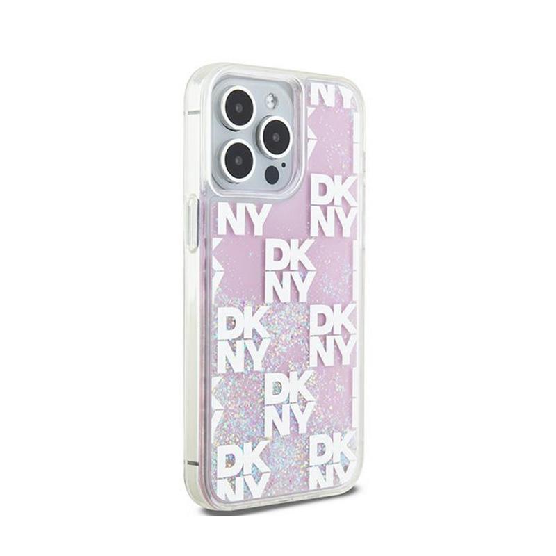Dkny Liquid Glitter Multilogo - Etui Iphone 15 Pro Max (Różowy)