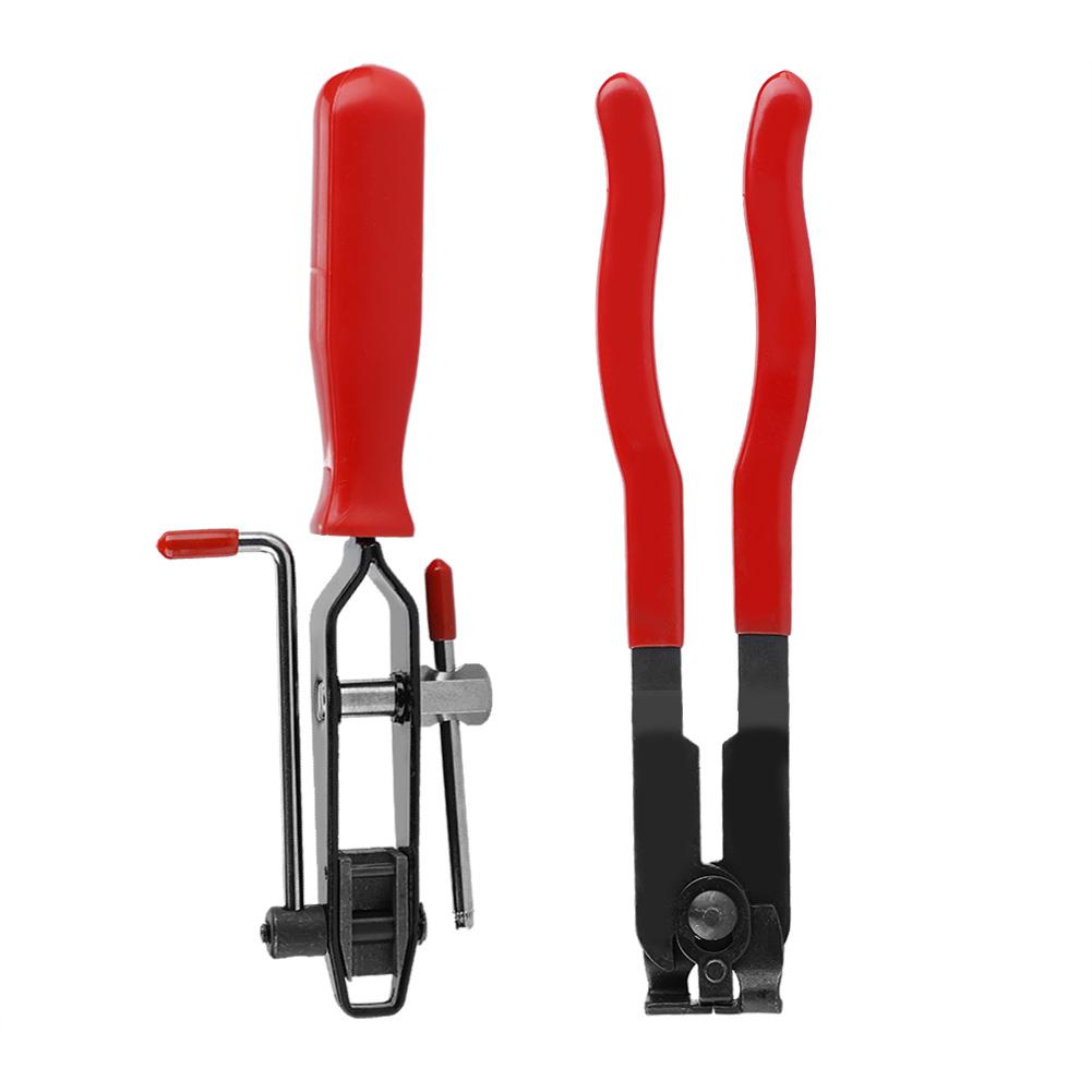 Портативные клещи для хомутов ШРУСа, автомобильный профессиональный инструмент для обжимки ленточных хомутов KTY