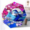 1pc Outdoor Umbrella with Anime Print - Automatic Opening/Closing, Portable 3-Fold Design, 8-Rib Iron Frame - Perfect Gift for Fans, Travelers, E