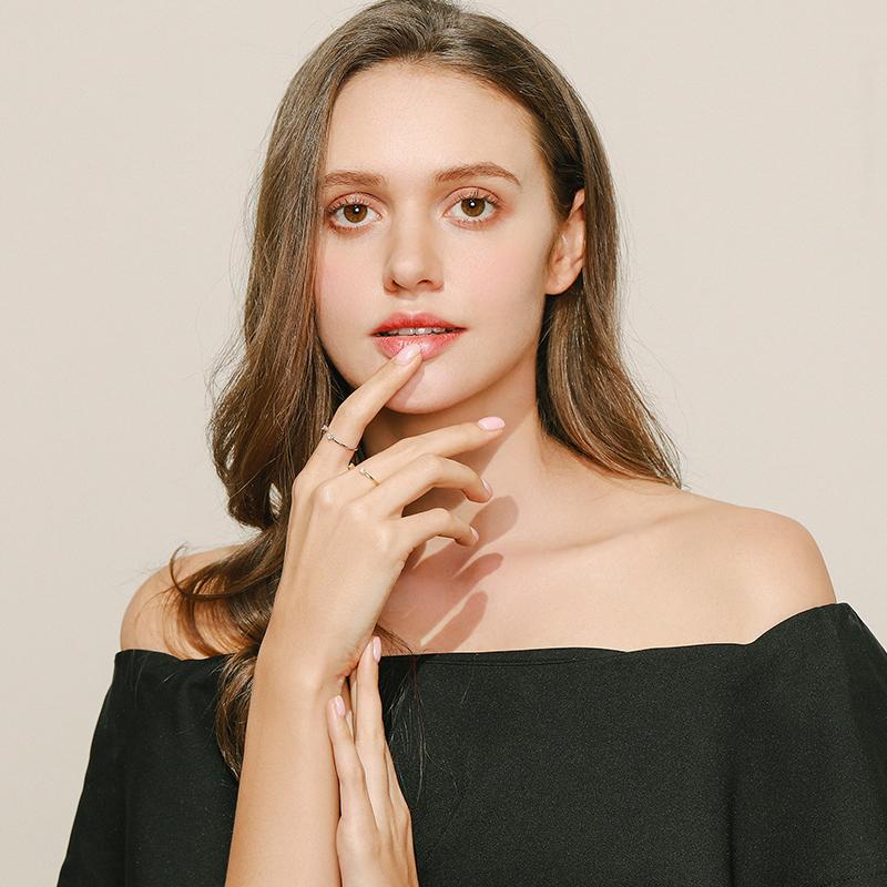 MODIAN Кольца на палец из стерлингового серебра 925 пробы с муассанитом цвета D, модное регулируемое кольцо для женщин, свадебные ювелирные украшения