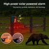 Солнечная уличная сигнализация с датчиком движения, громкий звуковой сигнал с лаем собаки и звуком выстрела, солнечная инфракрасная индукционная сигнализация для дома, фермы