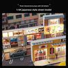 Lighting Japanese-style Ramen Shop Sushi Shop Miniature Scene for 1/64 Car Model Collection Home Decor Display Ornaments
