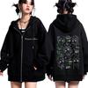 Anime The Apothecary Diaries Print Hoodie Men Women Fashion Sweatshirts Winter Fleece Loose Casual Vintage Zipper Jacket Coats