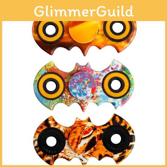 Бэтмен Спиннер для пальцев Снятие стресса Материал АБС нержавеющая сталь Желтый Красный Зеленый Голубой Черный