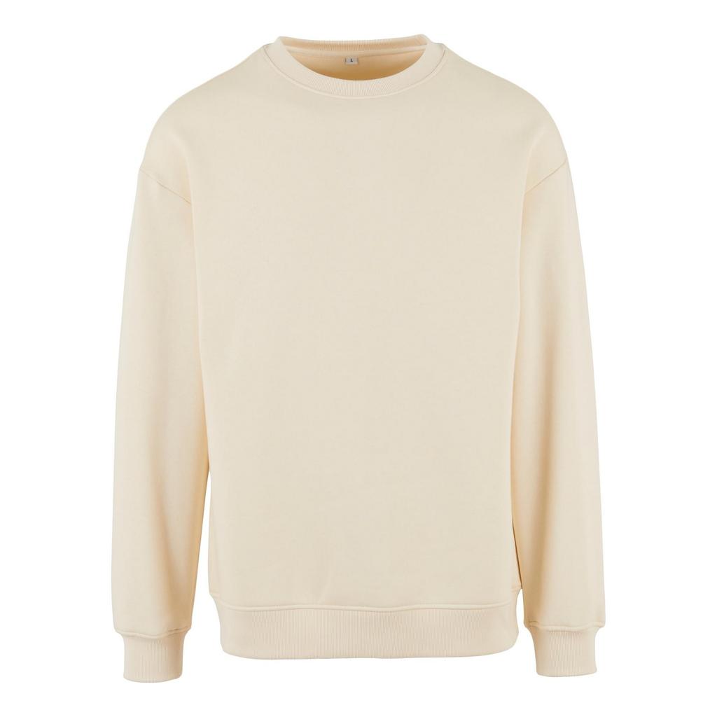 Build Your Brand Mens Crew Neck Plain Sweatshirt