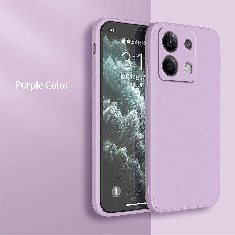 Квадратный чехол из жидкого силикона для телефона Xiaomi Pocophone POCO X6 X5 X7 M6 M7 Pro C61 C55 C65 C75 Матовый силиконовый чехол Fundas