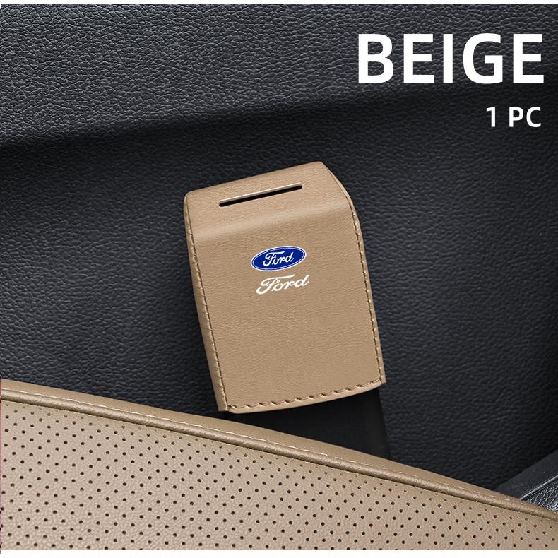 For Ford Mondeo Focus Explorer Escape Kuga Everest Bronco F-150 Ranger Transit Car Seat Belt Buckle Base Protective Cover