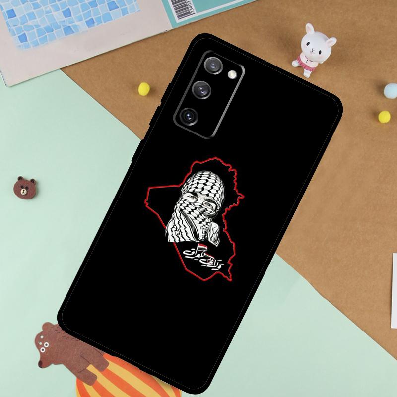 Iraqi Iraq Flag Case For Samsung Galaxy S23 S22 Ultra S21 S20 FE S8 S9 S10 Note 10 Plus Note 20 Ultra Cover