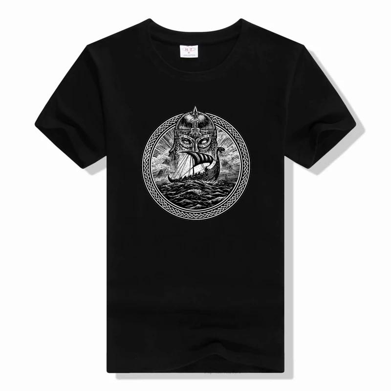 Vikings Odin Thor Ragnarok Loki Viking Valknut Rune T-Shirt Cotton O-Neck Short Sleeve Casual T-shirt