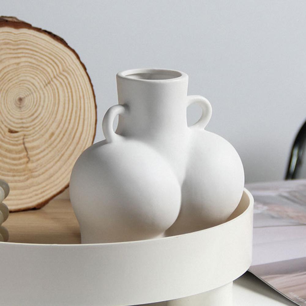 Женская ваза с обнаженным дном, женское обнаженное тело, цветочный горшок, керамический декор