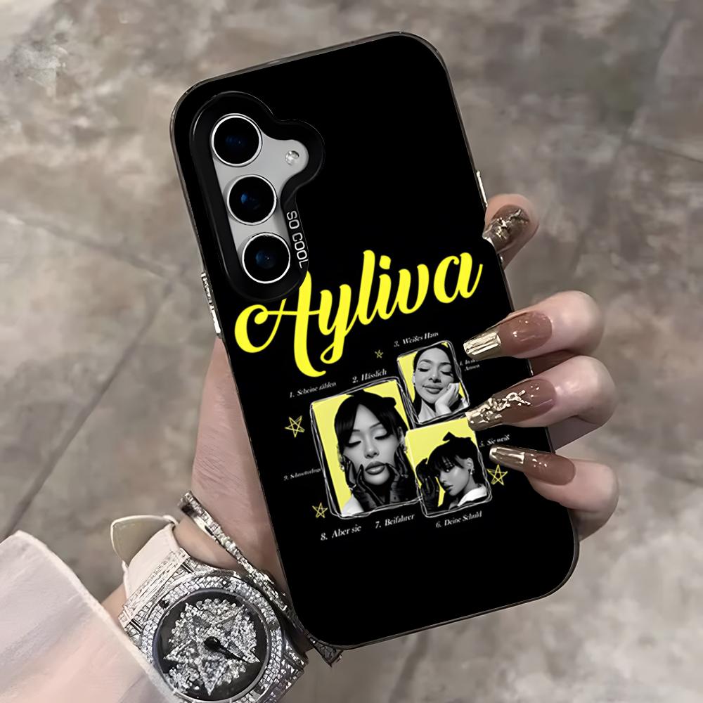 Чехол для мобильного телефона Ayliva для Samsung S25 Ultra S23 S22 S21 S20 Ultra Plus S24 Fe A54 A55 Цвет Серебристый Чехол