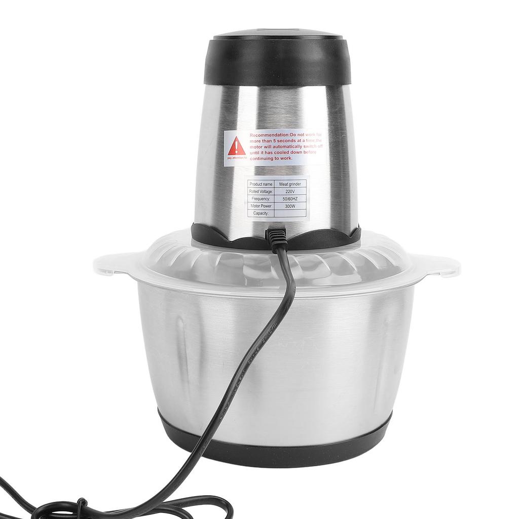 Электрическая мясорубка 2L SUS 300W медный мотор высокоэффективный мясорубка кухонный комбайн для фруктов 