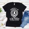Property of Clan Foster T Shirts Outlander Book Series TShirt Jamie Fraser Sassenach T Shirt Tv Show Tops Vintage Casual Tees