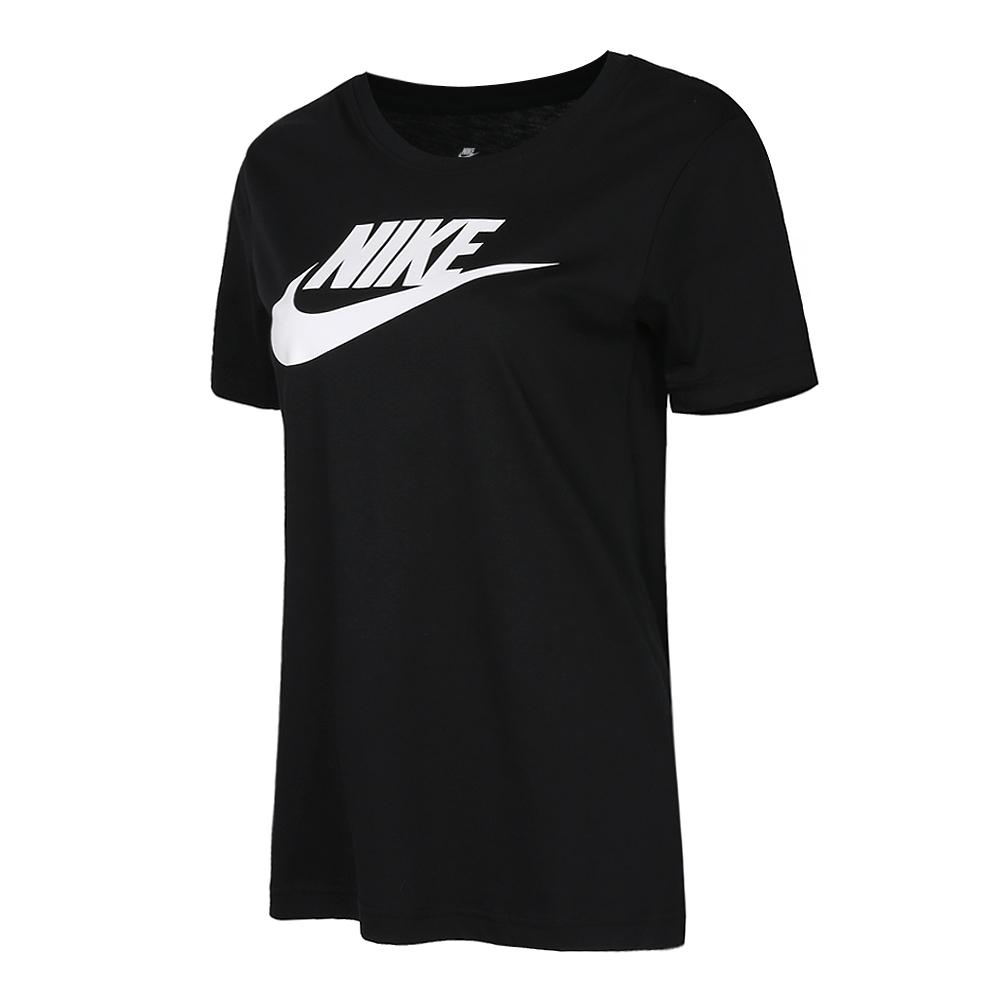 Nike Женская футболка с коротким рукавом и круглым вырезом с логотипом W Nsw Lifestyle Series, дышащая футболка 846469-010