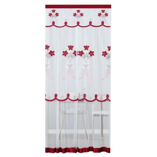 Door Partition Drape Double Layer Mesh Decorative Lightweight Exquisite No Punch Window Curtain Home Textile