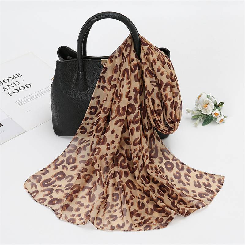 Chiffon Scarf Printing Thin Popular Scarf Sunscreen Women's Small Dots