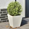VidaXL Planters 2 Pcs White 30x30x30 Cm Steel, Outdoor Planter, Flower Box, Garden Box, Planter of 851041
