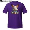 Grumpy Bunny T-Shirt | Bedhead Rabbit with Coffee | No Morning Talk Unisex Tee