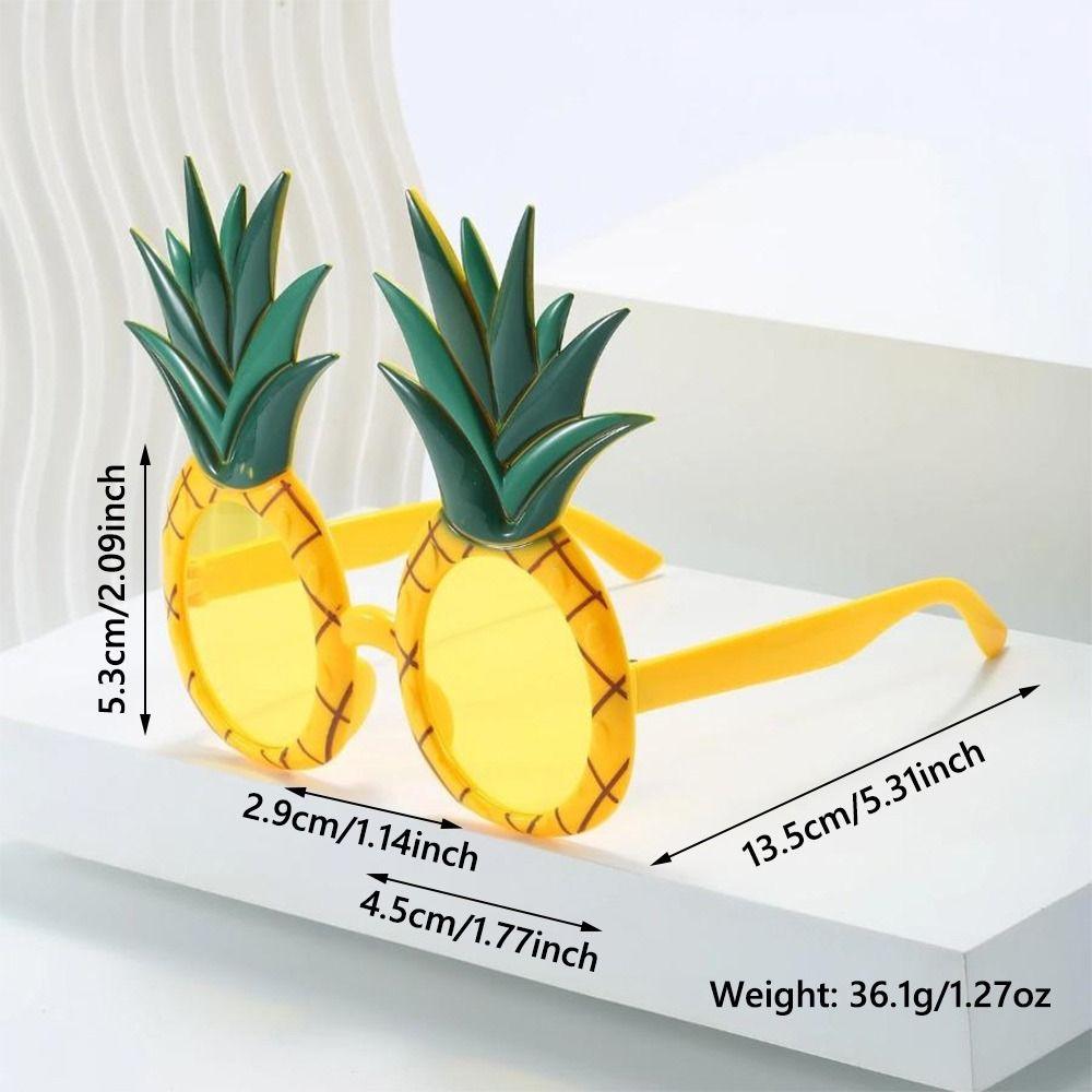 Fruit Design Funny Pineapple Sunglasses Trendy Beach Photo Glasses for Women & Men