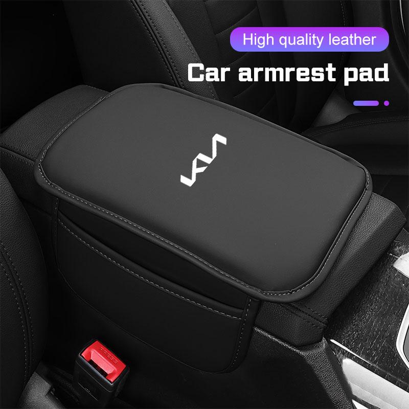 Для Kia K3 K5 k8 k9 Sportege Picanto Optima Soul Ceed Cerato Forte Кожаный Автомобильный Подлокотник Коврик Подушка Сумка для Хранения Защитная Крышка lfgv60