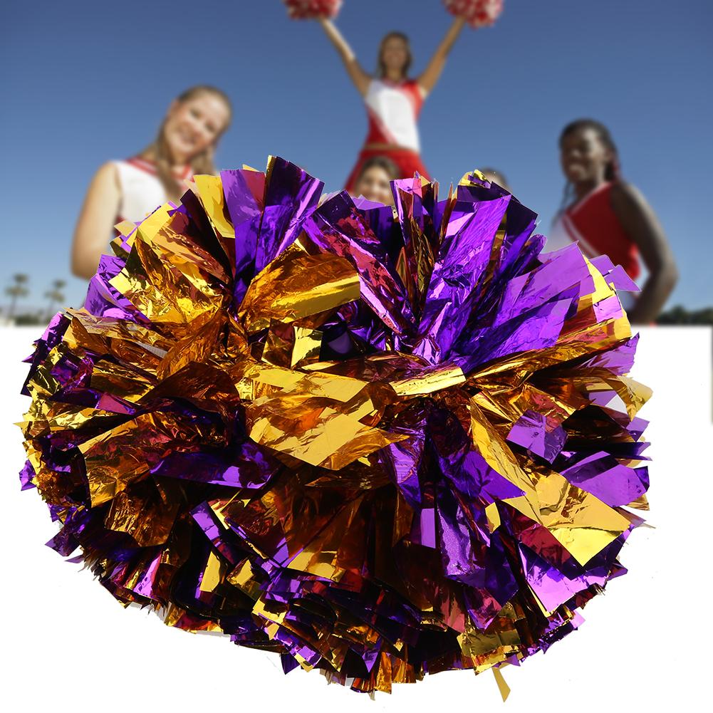 2шт двойные головки помпоны для танцев цветочный шар для спортивных матчей аксессуары