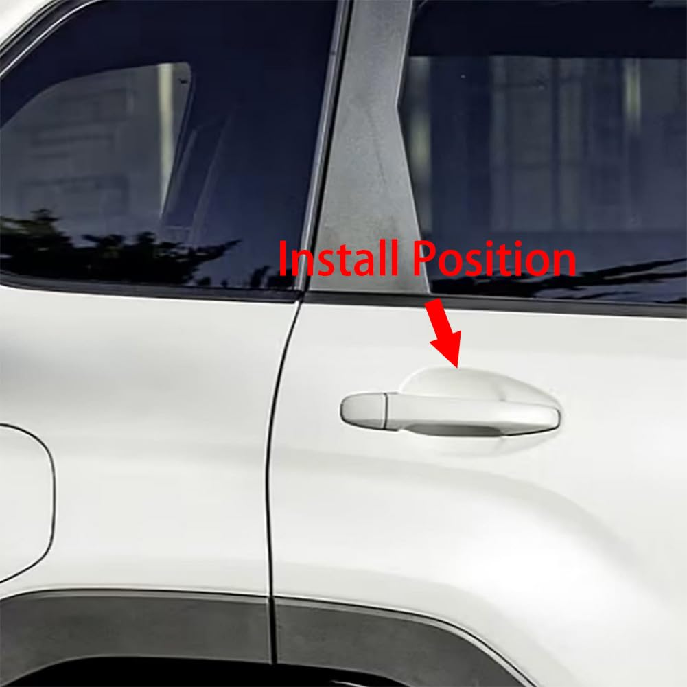 RUIQ Защитная накладка на наружную ручку двери для Subaru Forester серии SL (Фортепианный черный) - Предотвращает царапины на ручке двери от ногтей