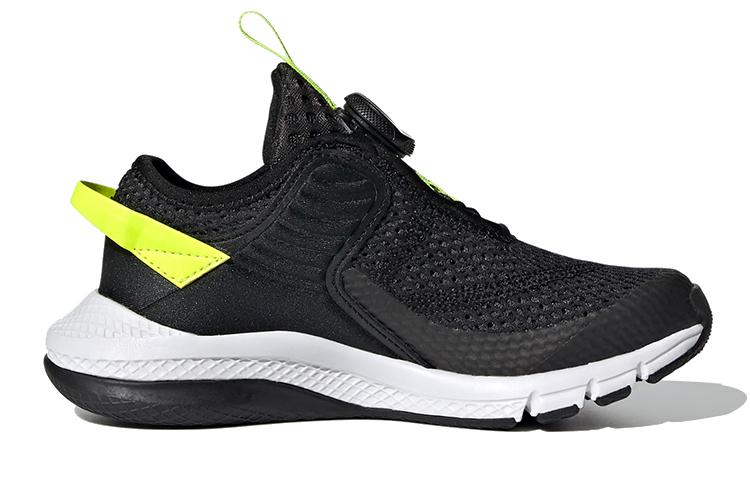 adidas Кроссовки Activefle Boa Устойчивые к истиранию Низкие Черно-зеленые Детские FY0280