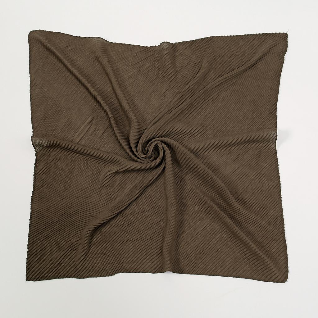Fashion Pleated Square Scarf For Women Cotton Hijab Headscarf Islam Turbans For Women Hijab Femme Musulman Head Wraps