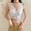 Sexy Women Lace Bras With Pad Long Underwear Wireless Solid Backless Lingerie For Girls Inner Tops Fashion Lady Bras