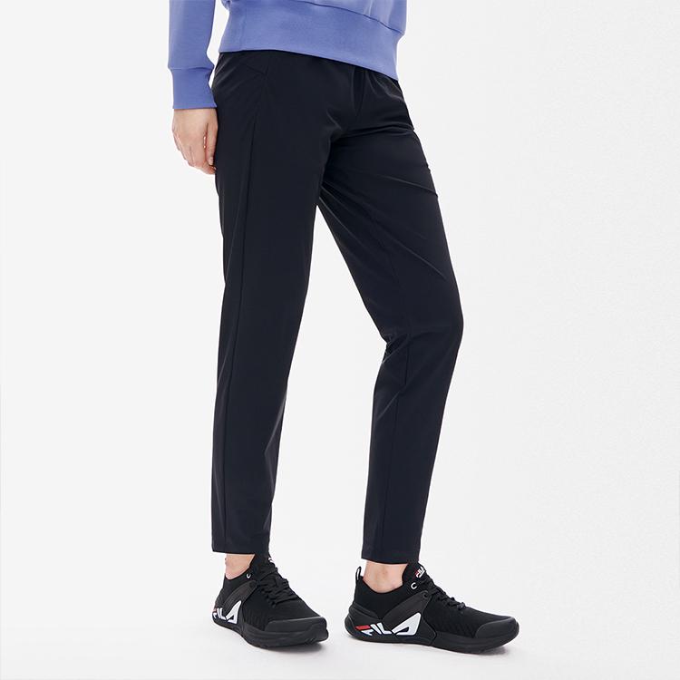 New FILA Athletics Knitted Sweatpants Women's Pitch Black A11W231616F-BK