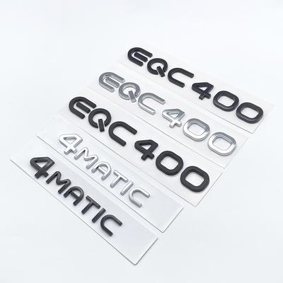 Хромированные серебристо-черные буквы на багажнике EQC400 4MATIC эмблемы для Mercedes Benz EQC с электродвигателем SUV AWD N293