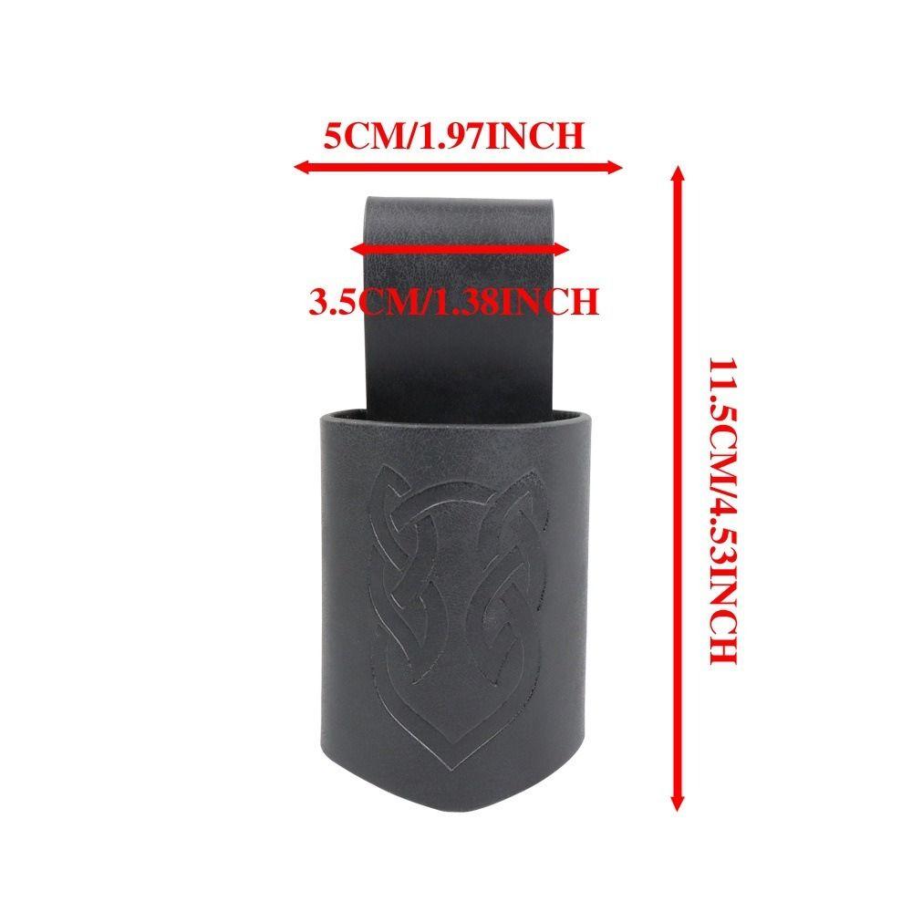 PU Leather Medieval Sword Holder Retro Knight Sheath Scabbard Cosplay Accessories