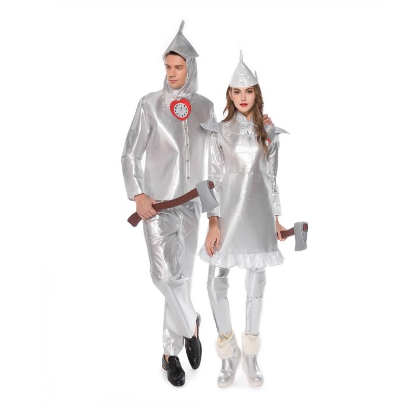 Wizard Of Oz Tin Man Costume Set Kids Adults Cosplay Halloween Party Stage Performance Outfit