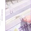 Transparent Pencil Case 2 Layers Large Capacity Simple Mesh Pen Bag Kawaii Cosmetic Bag School Study Stationery Office Supplies