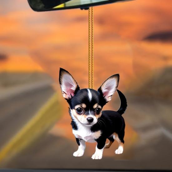 Милые подвески в виде кошек и собак, подвески для зеркала заднего вида автомобиля, персонализированный акриловый шарм для зеркала автомобиля, дома, праздничные подарки