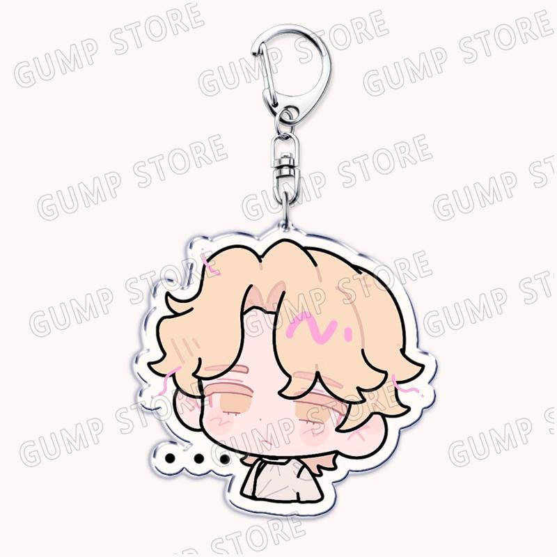 Popular Anime Alien Stage Chibis Music Keychains for Accessories Bag Luka Ivan Till Mizi Hyuna Sua Keyrings Jewelry Fans Gifts